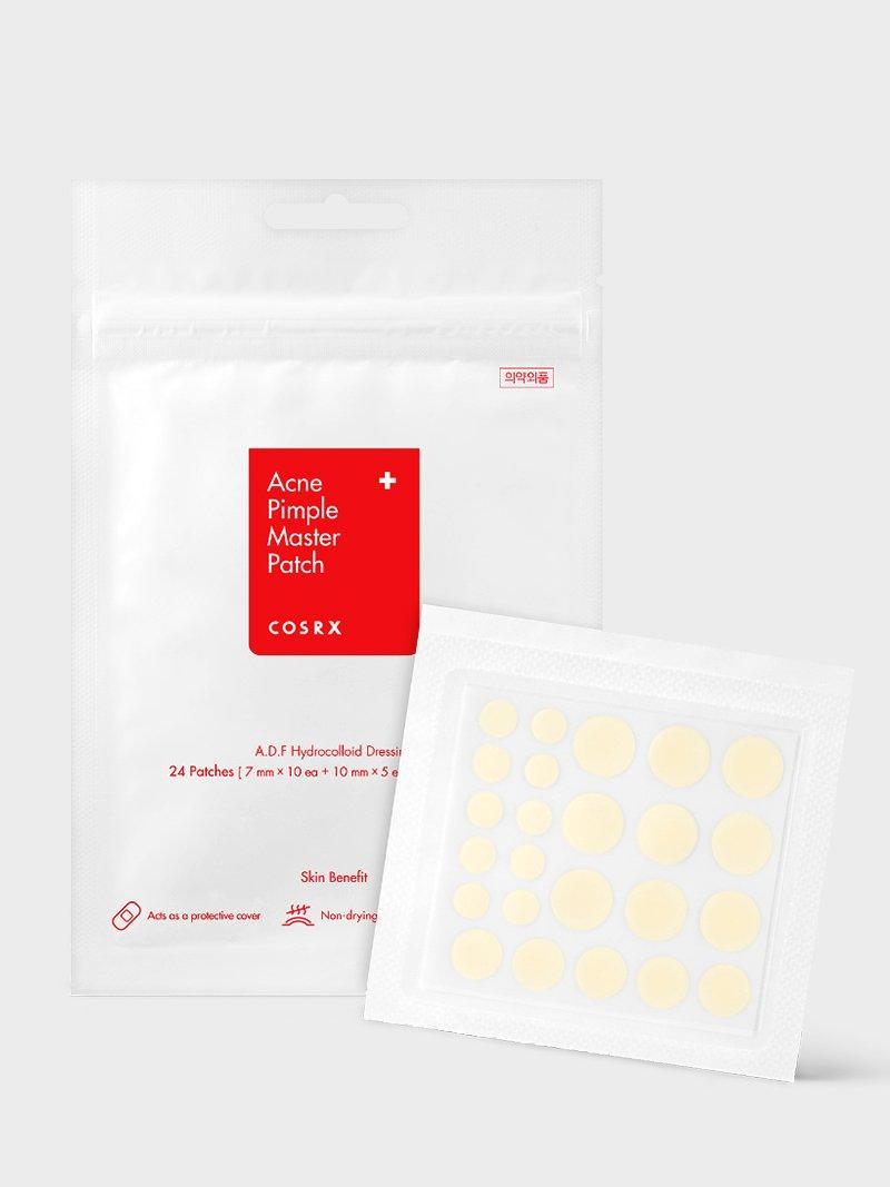 COSRX Acne Pimple Master Patch csomagolás — 24 db hidrokolloid pattanás tapasz